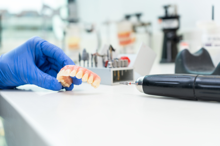 Dentures made in house at Future Smiles Denture Clinic Calgary