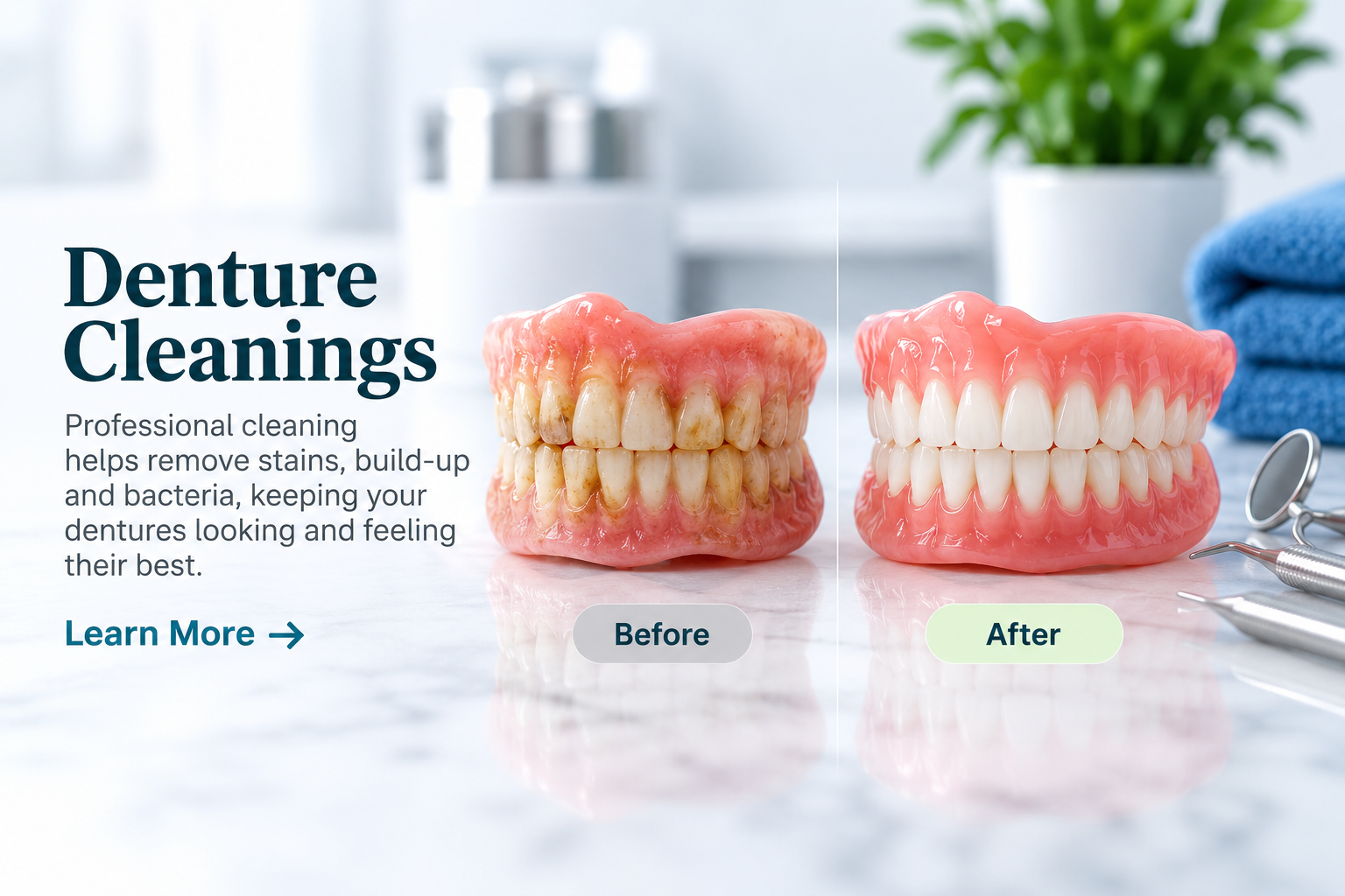 Professional Denture Cleaning at Future Smiles Denture Clinic Calgary