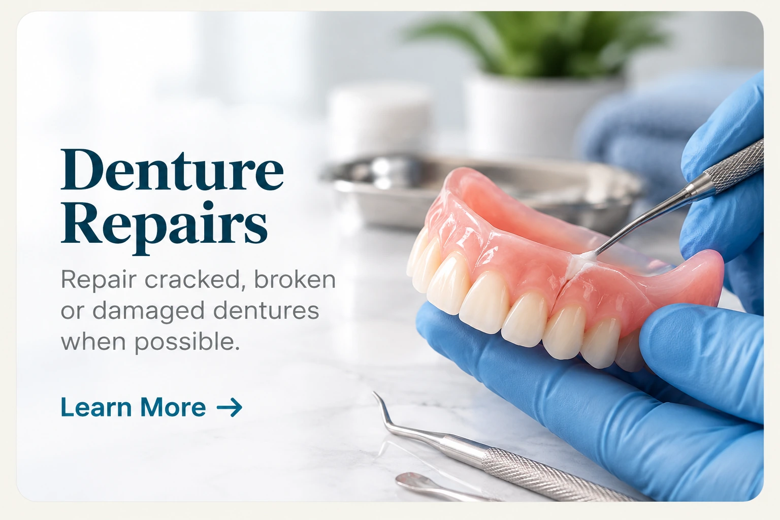 Denture Repairs at Future Smiles Denture Clinic Calgary